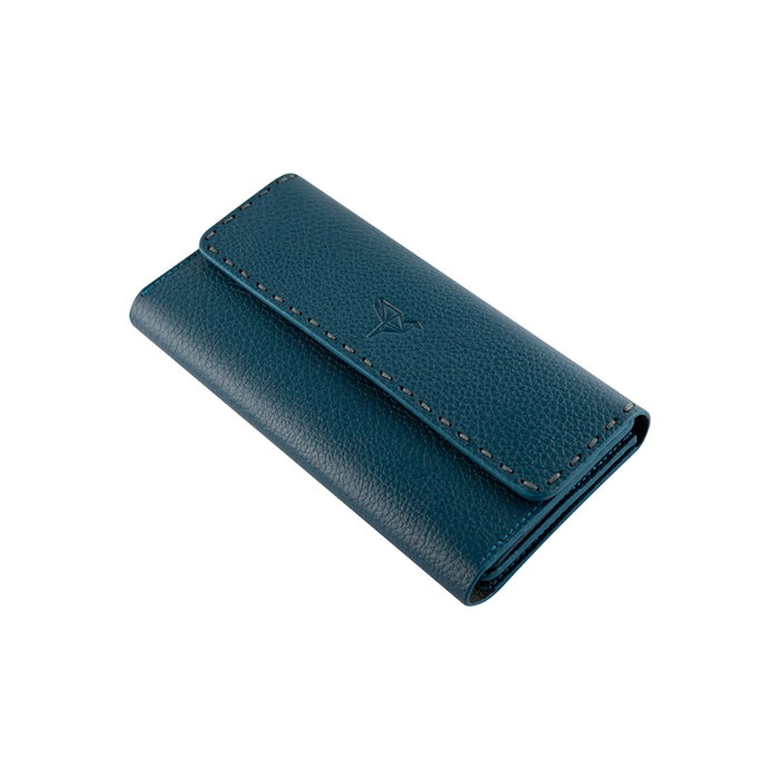 Zoozie Bags Paris - Petrol Blue Cartera de Mujer de Piel Auténtica en Azul Petróleo